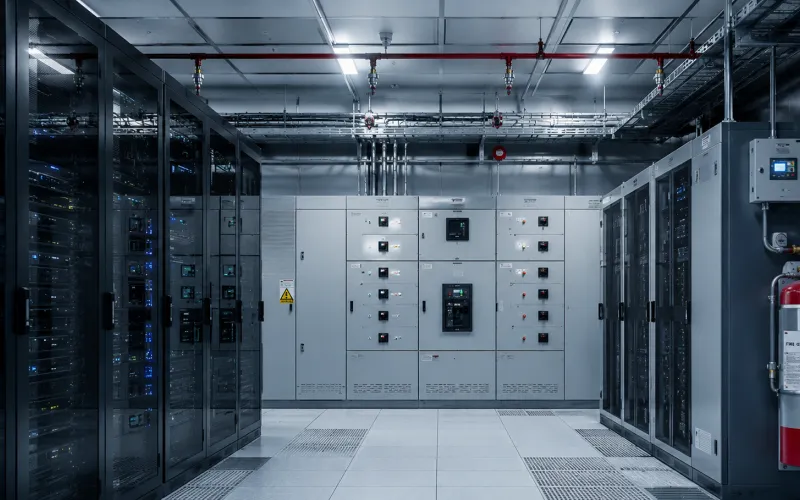Fire suppression planning for a data centre and electrical switchgear room